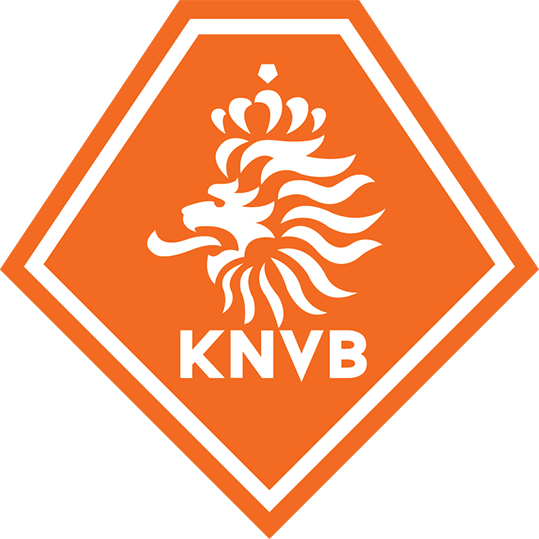 KNVB logo 70x70 oranje - wit def