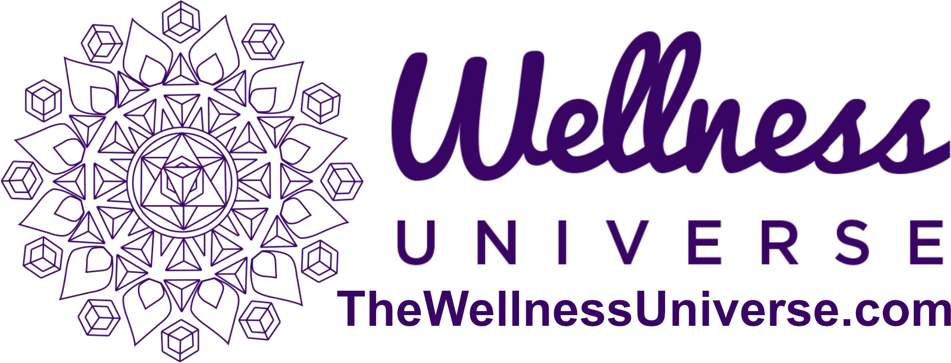 The Wellness Universe logo purple png